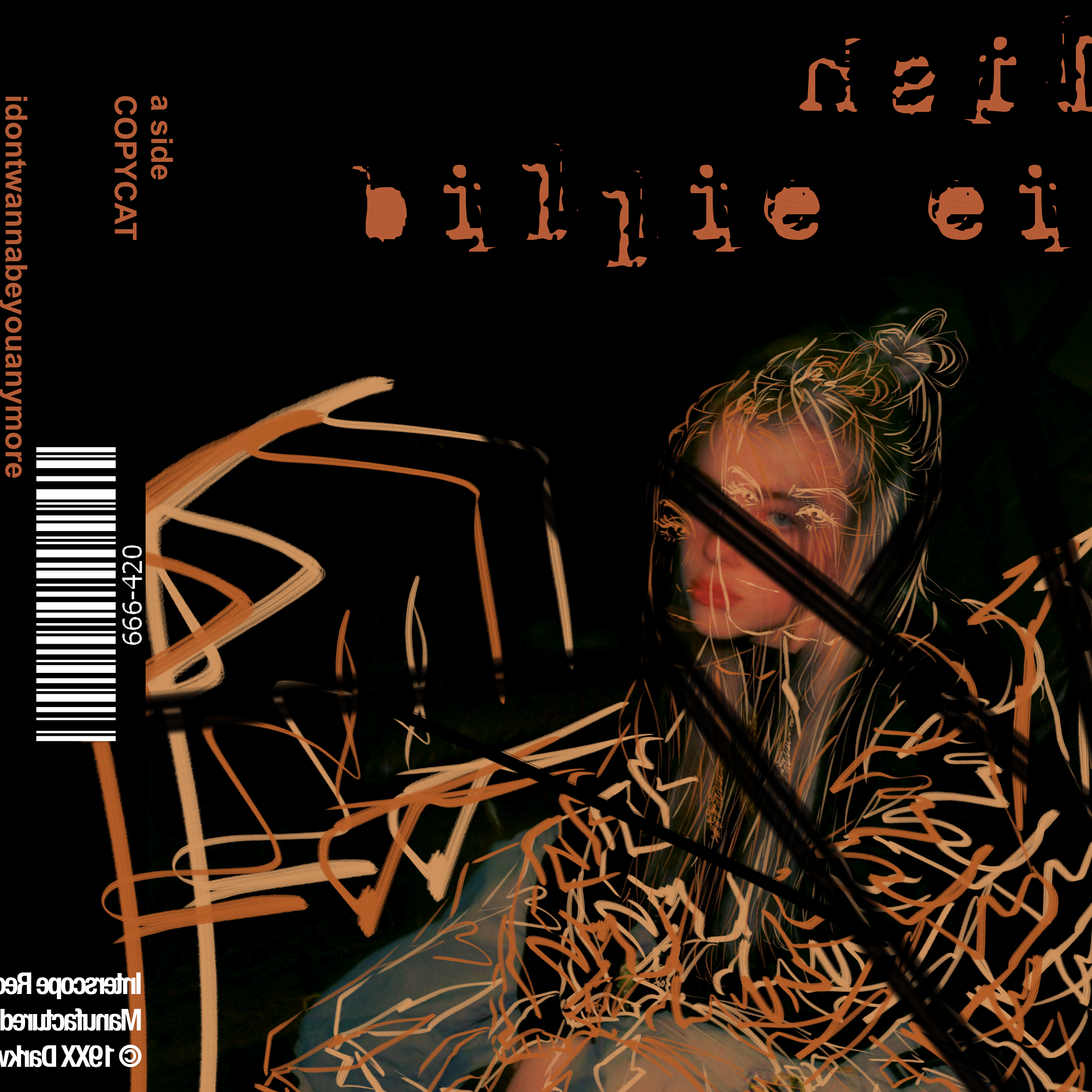 Grunge style vinyl cover front